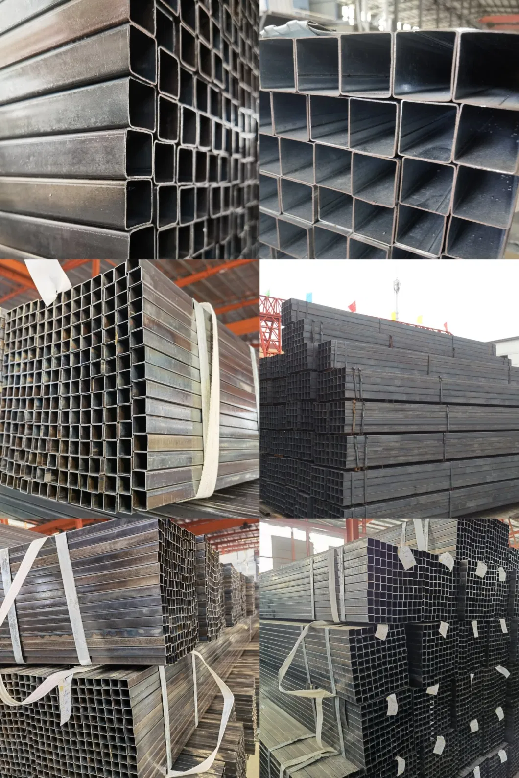 New Mild Steel Balck Carbon Iron Square Tube Scaffold Fluid Balck Carbon Steel Pipe Structure