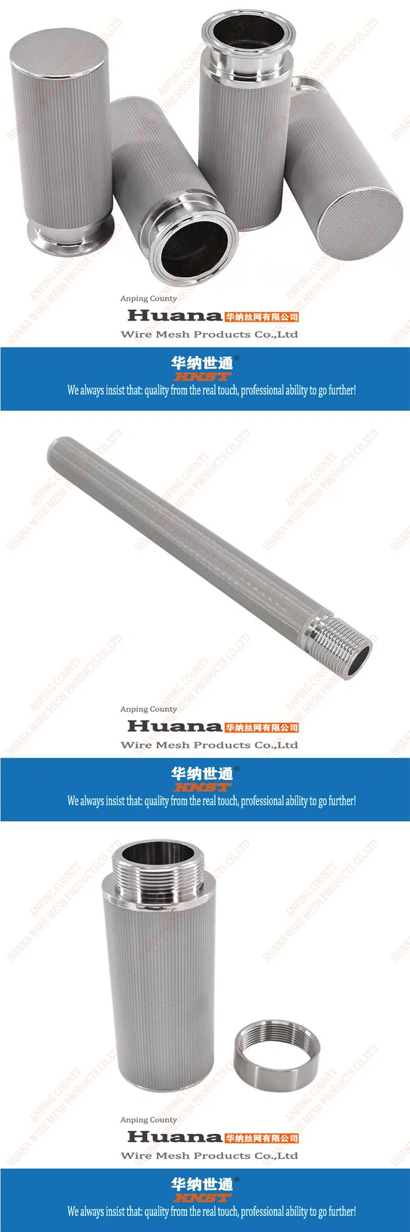 Customized SS304 Stainless Steel Sintered 316 Gas Filter Tube