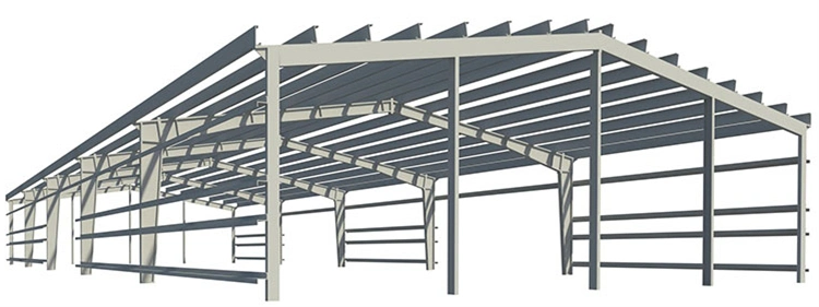 H-Section Low Cost High Strength Frame Steel Structure for Warehouse Workshop Hangar Garage