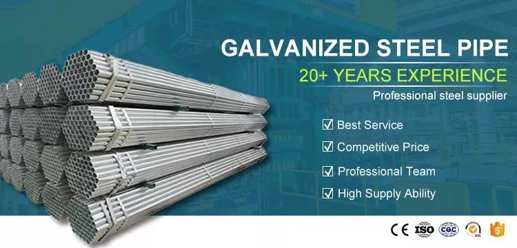 High Quality Structural Welded A53 A106 Pre Galvanized Steel Pipe Tube