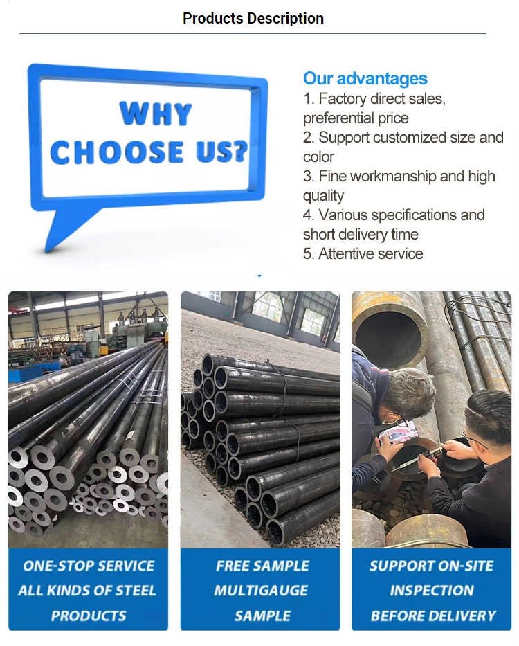 Seamless Steel Pipes 5.5 Manufacture Hot Rolled Carbon Steel Seamless Pipe Plastic Coated Steel Pipe