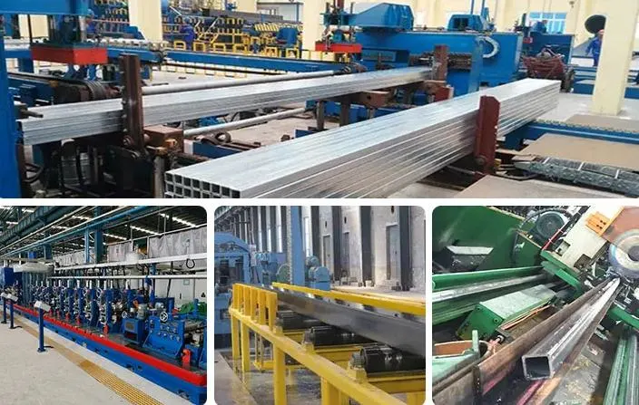 Structural Steel Pipe Rhs Shs Hollow Section Carbon Steel Welded Q195 Q235 100*100 50*30 ERW Square/Rectangular/Rectangle Tube Ms Galvanized Iron Seamless Pipe