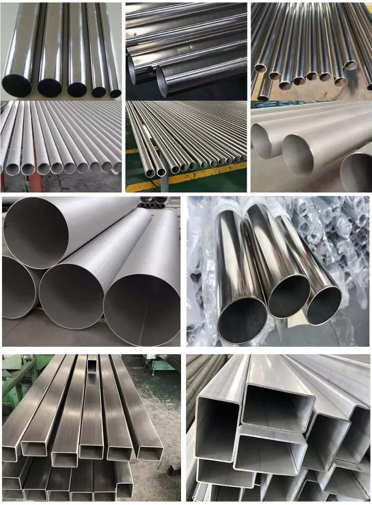 Direct Wholesale Great Standard 6m 2mm 8 6 3 Inch Ss Stainless Steel Pipe Used 304 316 201 202 430 410 316L 304L Seamless/ Welded Square/Round Tube/Pipes Price