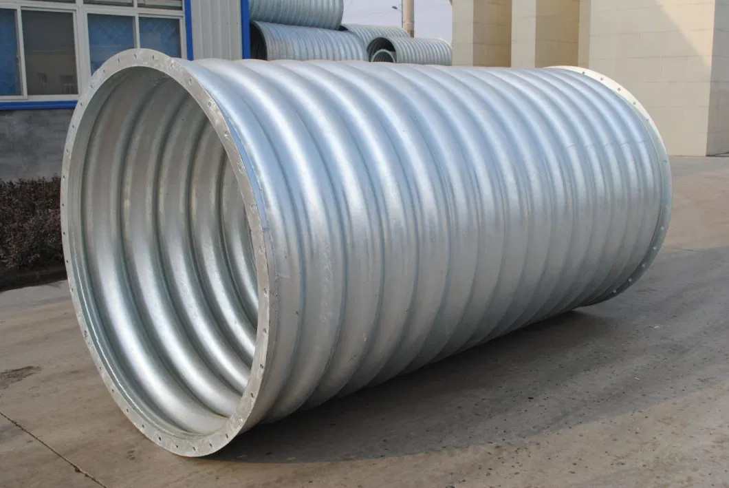 Round Zinc Coating Corrugated Metal Culvert Pipe