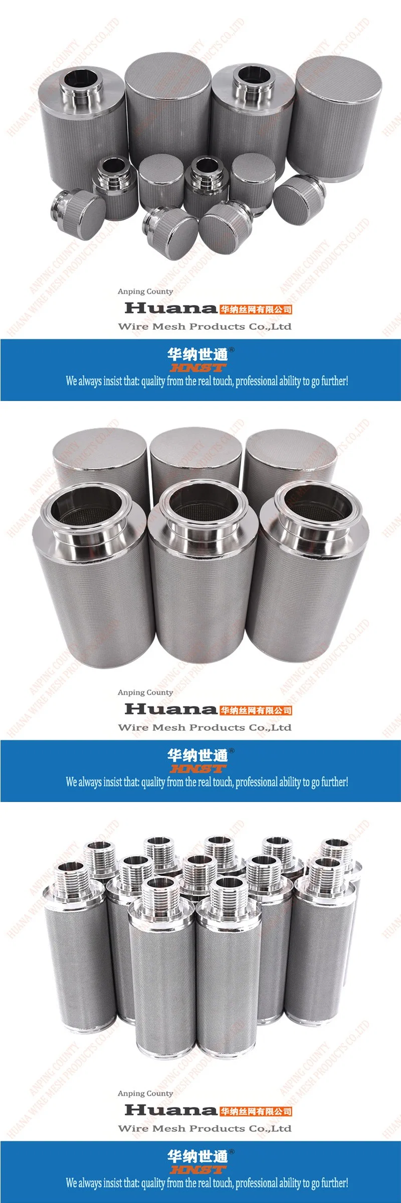 Customized SS304 Stainless Steel Sintered 316 Gas Filter Tube