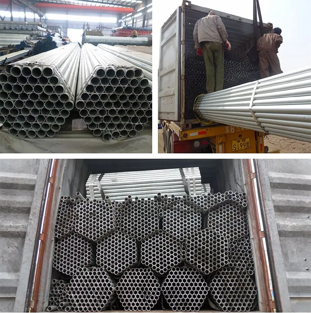 Carbon Round Galvanized Steel Pipe Dx51d Z275 China Black Paint Structural Pipes