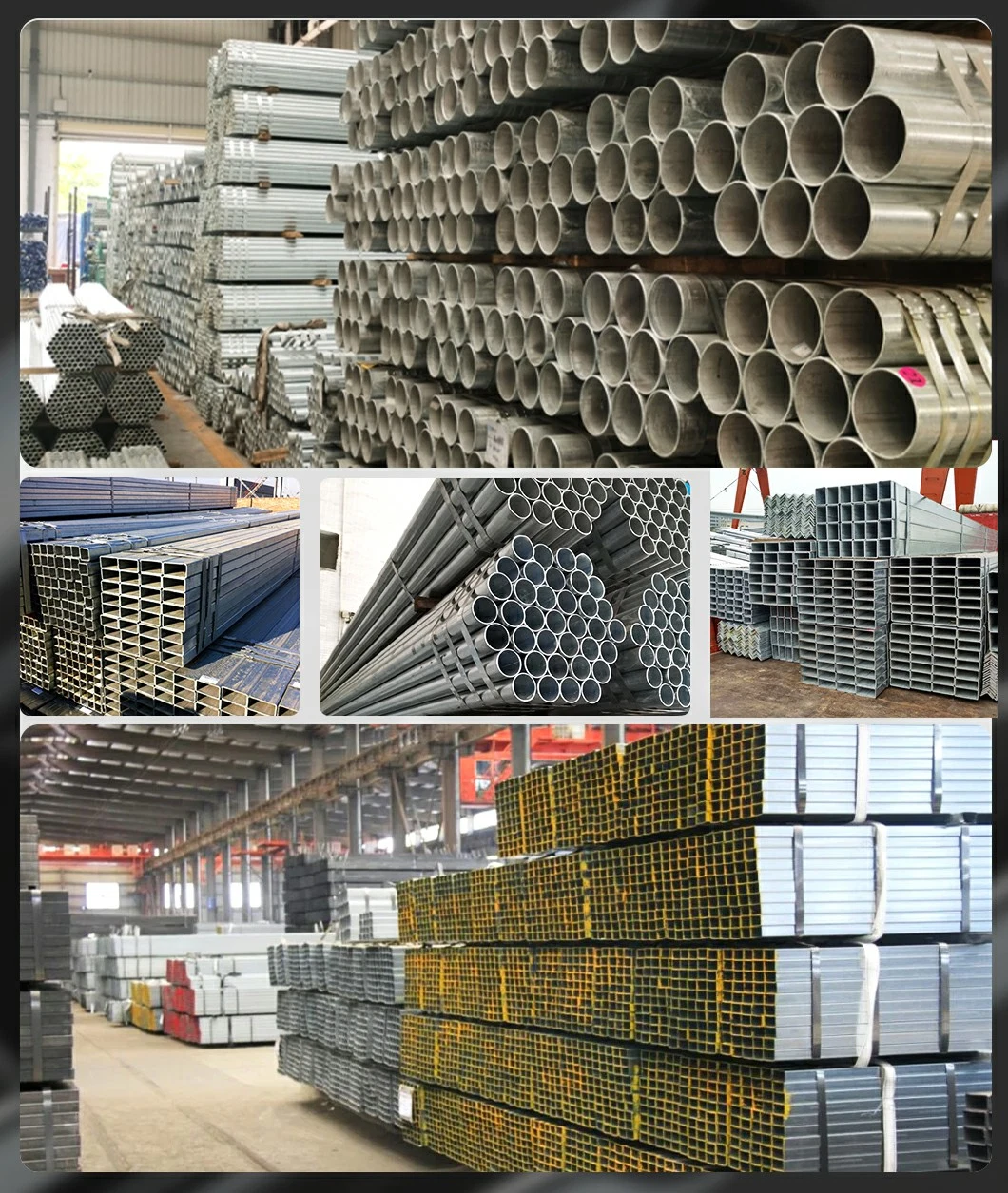 Steel Tube for Structural Sections with DN50 Q195 Galvanized Steel Square Pipe