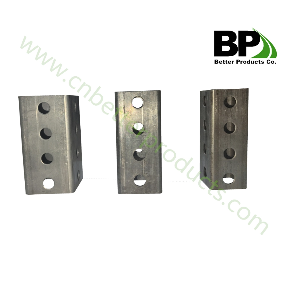 Square Sign Post 1.75&prime;&prime;x1.75&prime;&prime; Galvanized Metal Perforated Tube