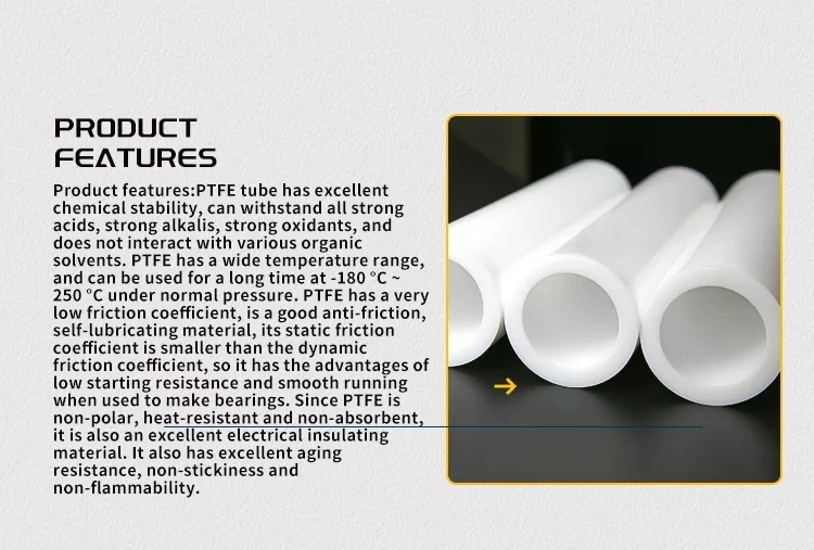 Hot Sell Corrosive High Temperature Resistant Carbon Steel PTFE Lined Straight Pipe Tube