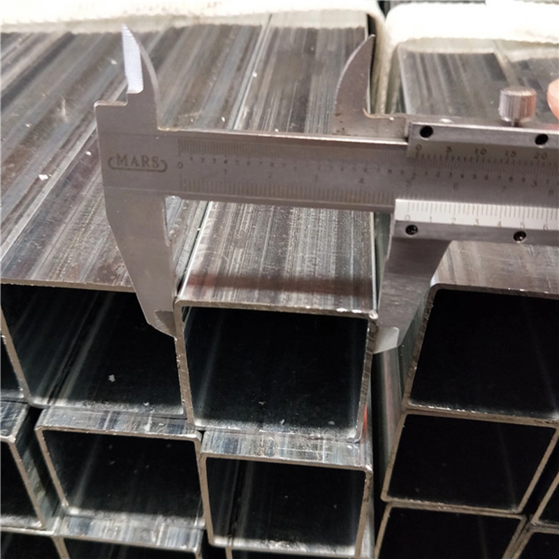 Square Tube Perforated Galvanized Steel Post Pre Galvanized Square Tube 3mm Thick Galvanized Square Tube Price