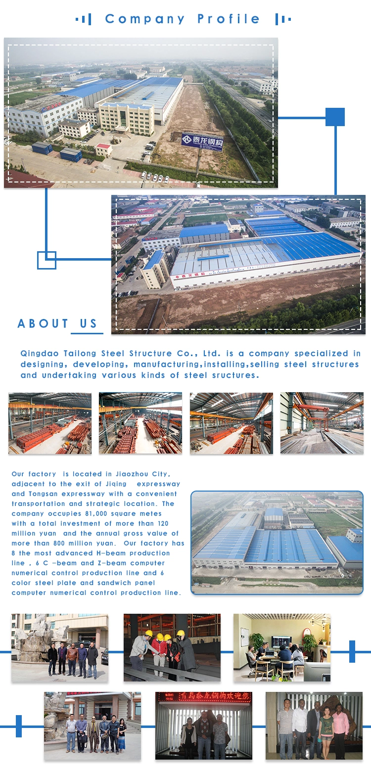 Prefabricated Light Steel Construction Frame Modern Metal Structure