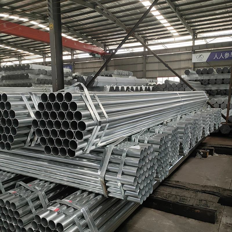 Structural Material Precision Technology Q235B Round Hot Rolled Galvanized Steel Pipe Gi Iron Tube 1/2&quot; 3/4&quot; 1&quot; 1.1/4&quot; 1.1/2&quot; 2&quot;