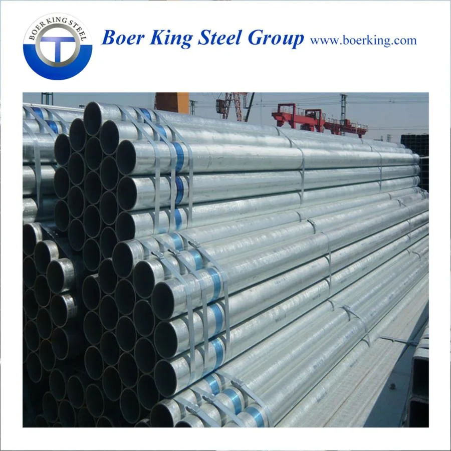 ASTM A36 500 Q345 Q235 Round Galvanized Steel Pipe Price Gi Zinc Round Tube Pre Galvanized Steel Pipe