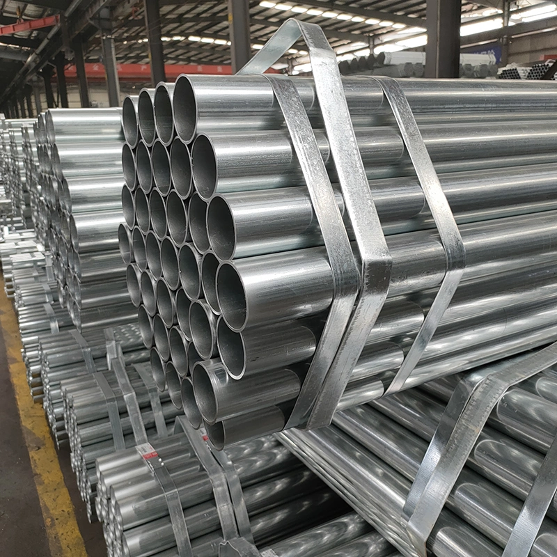 Structural Material Precision Technology Q235B Round Hot Rolled Galvanized Steel Pipe Gi Iron Tube 1/2&quot; 3/4&quot; 1&quot; 1.1/4&quot; 1.1/2&quot; 2&quot;