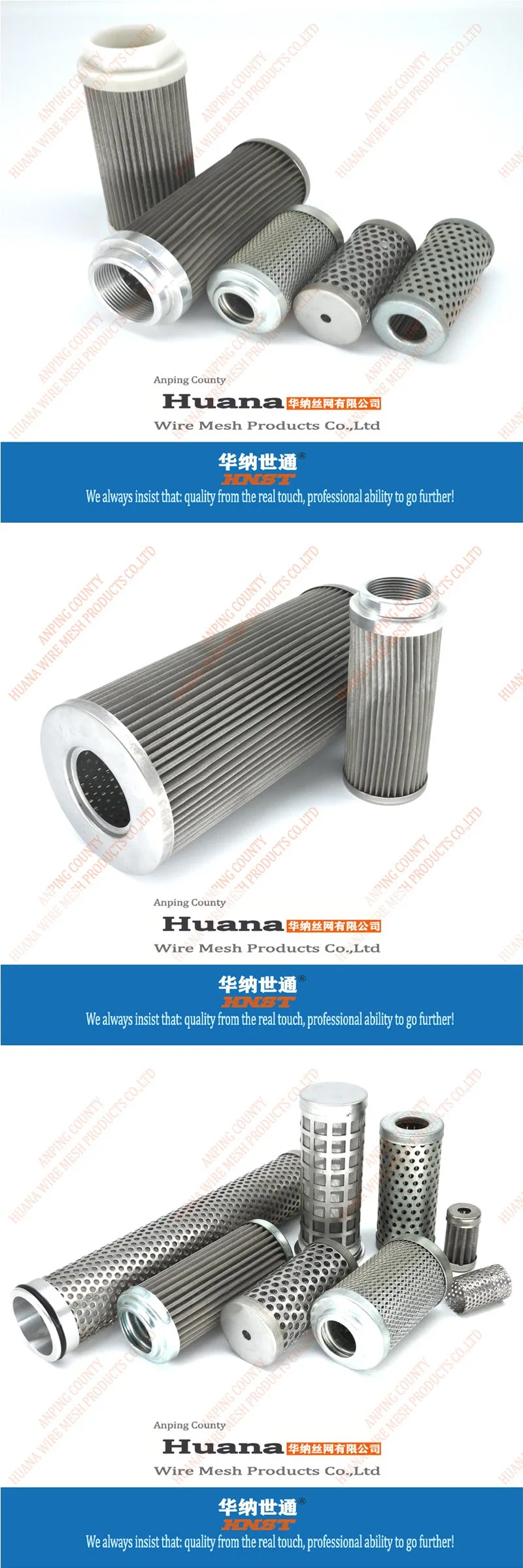 Stainless Steel Filter Wire Mesh Screen Tube Punching SUS 304 Filter Tube for Chemical Industry