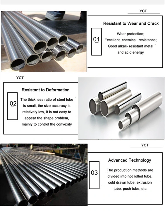 Direct Wholesale Great Standard 6m 2mm 8 6 3 Inch Ss Stainless Steel Pipe Used 304 316 201 202 430 410 316L 304L Seamless/ Welded Square/Round Tube/Pipes Price