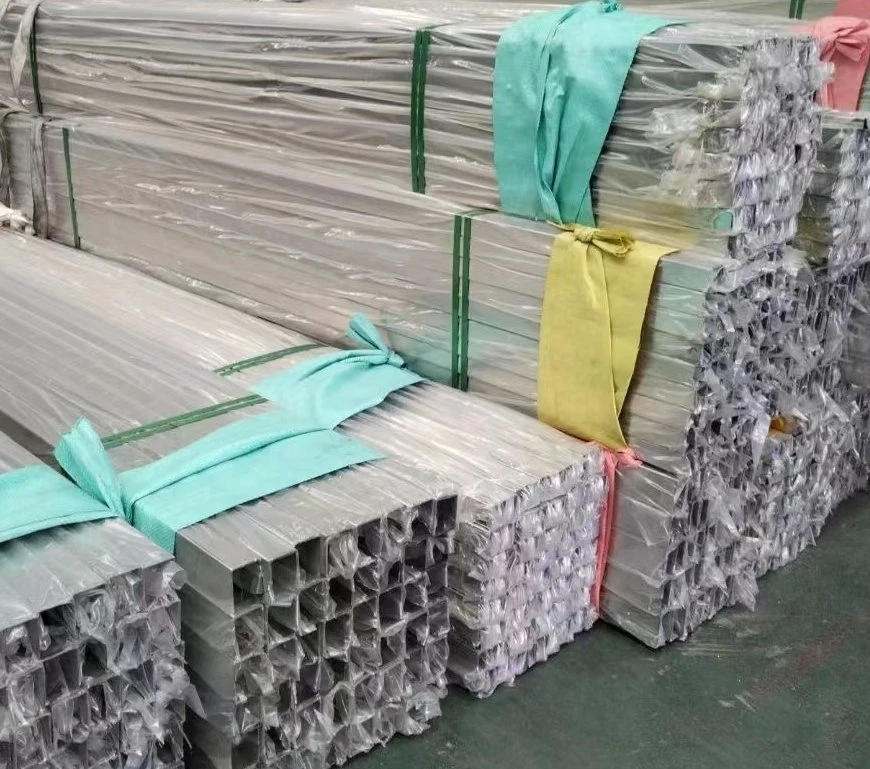 AISI ASTM Stainless Steel Seamless Square Rectangular Tube Pipe 201/304/310/316/316L/321/904/2205/2507 Hot Rolled Cold Drawn Corrosion Resistant Galvanized