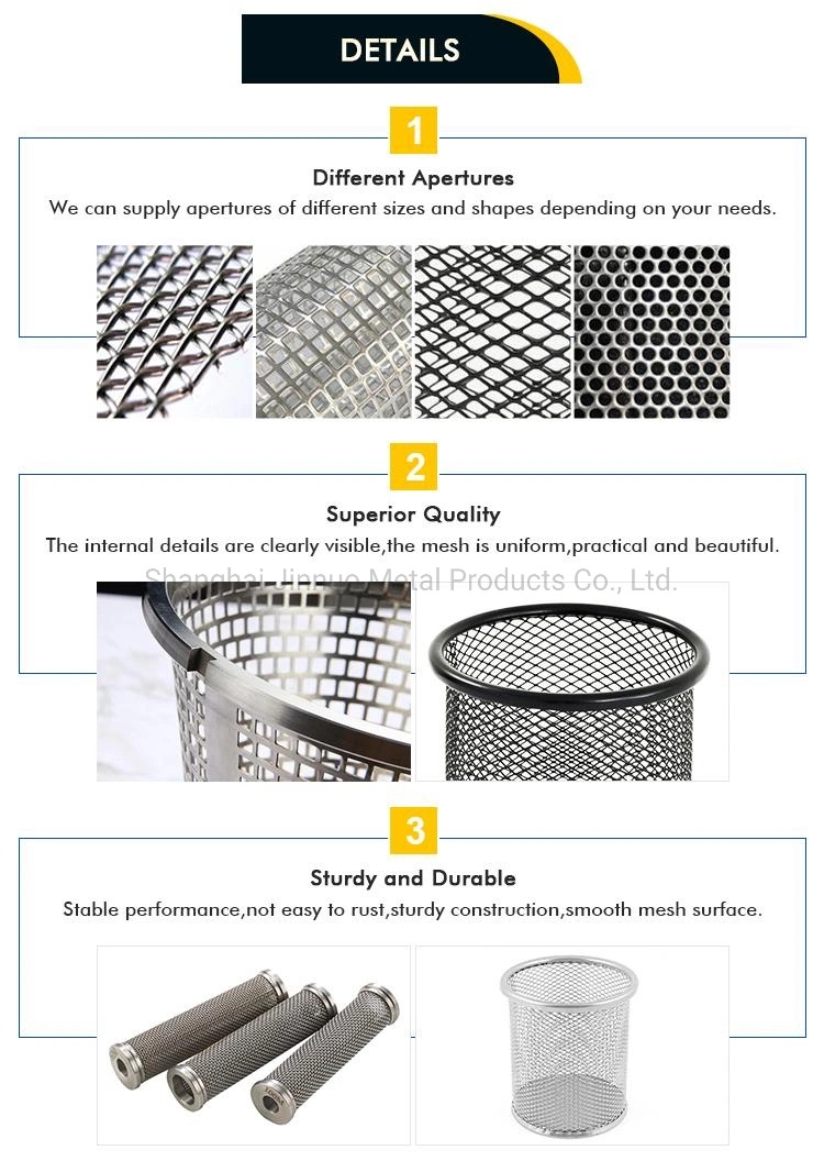 Aluminum Galvanized Stainless Steel Micro Perforated Tube/Hastelloy Perforated Filter Tube