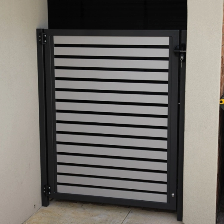 Cheap Modern Home Garden Aluminium Art Fencing Gate Square Tube Aluminum Profile Gates and Fences for Houses Villas