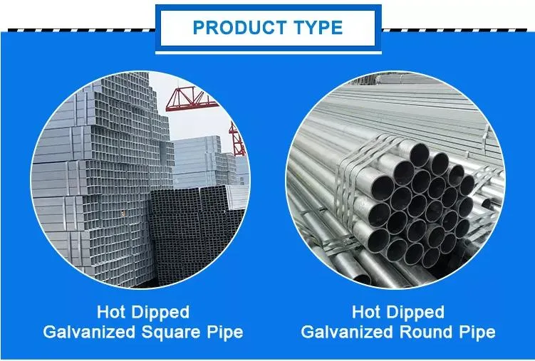 Wholesale Chinese Manufacture 25mm Galvanized Structural Pipe Gi Steel Pipe Galvanised Round Steel Pipe