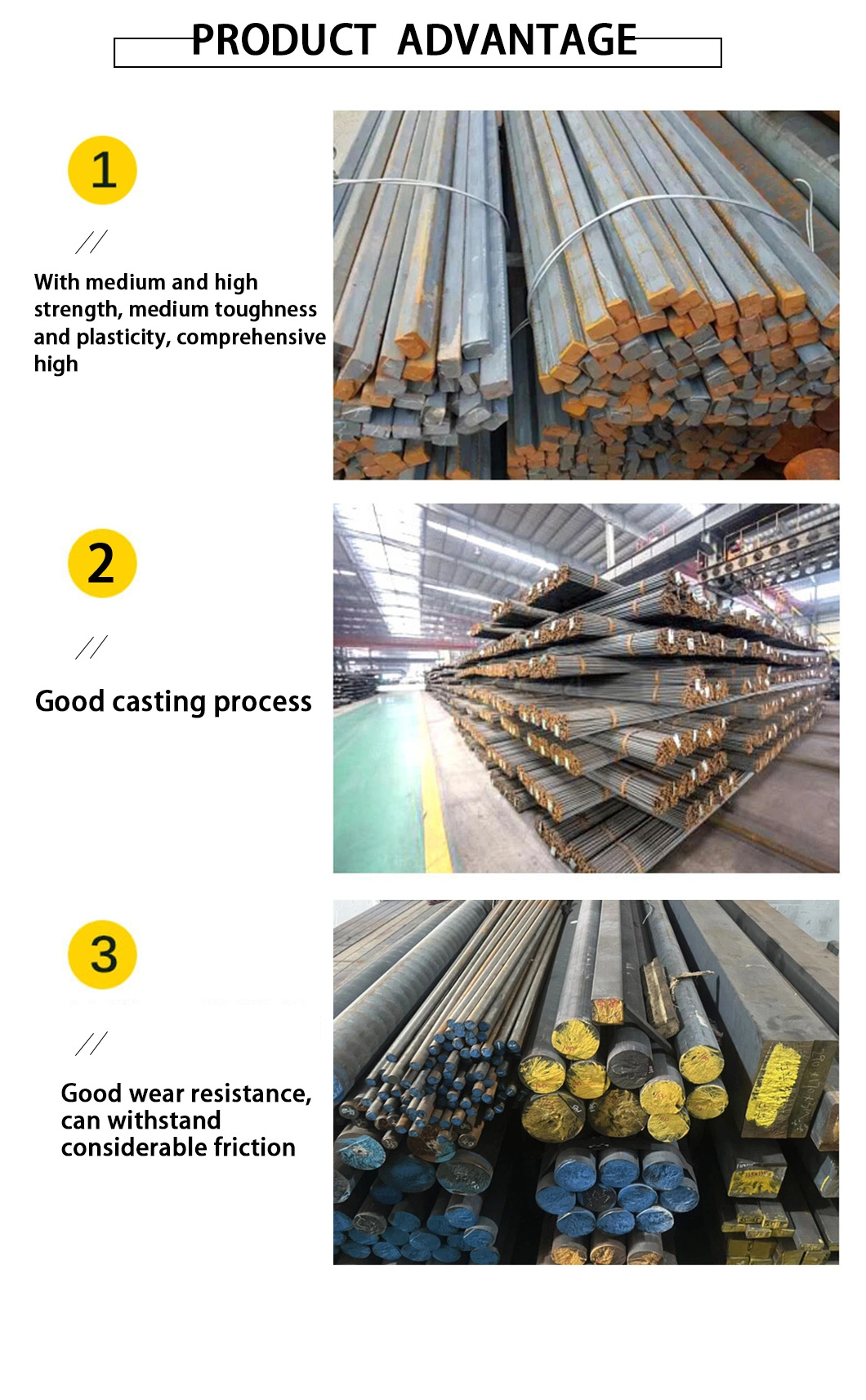 Round and Square Bar Stock From Good Ductile Iron Bars