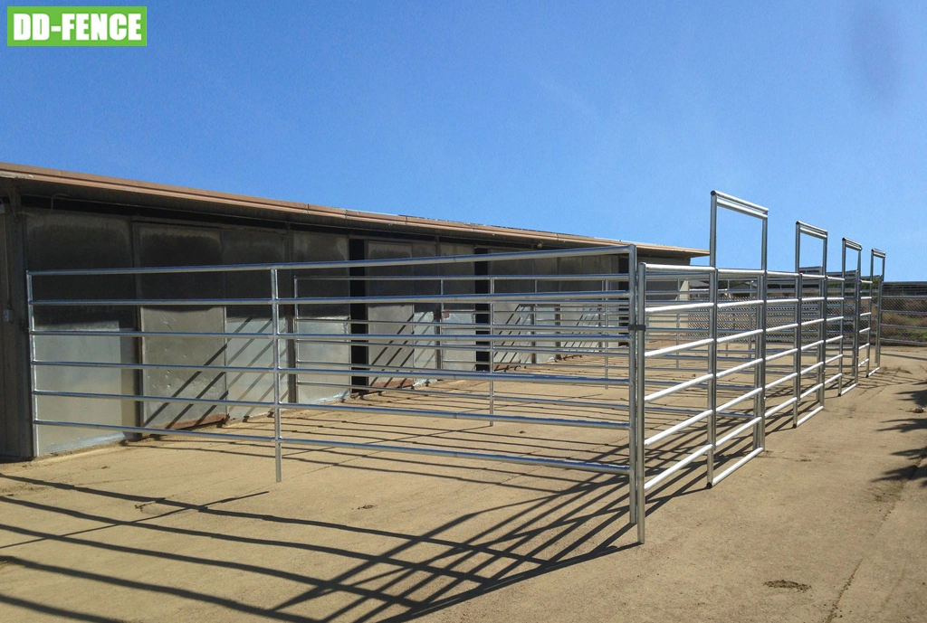 Cheap Farm Livestock Animal Cow Rail Fence Oval Pipe Square Pipe Round Pipe Stable Corral Pen Livestock Fencing for Sheep Cattle Horse