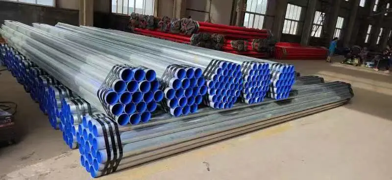 High-Quality External Lining Red Plastic Coated Composite Steel Pipe for Water Supply and Fire Fighting