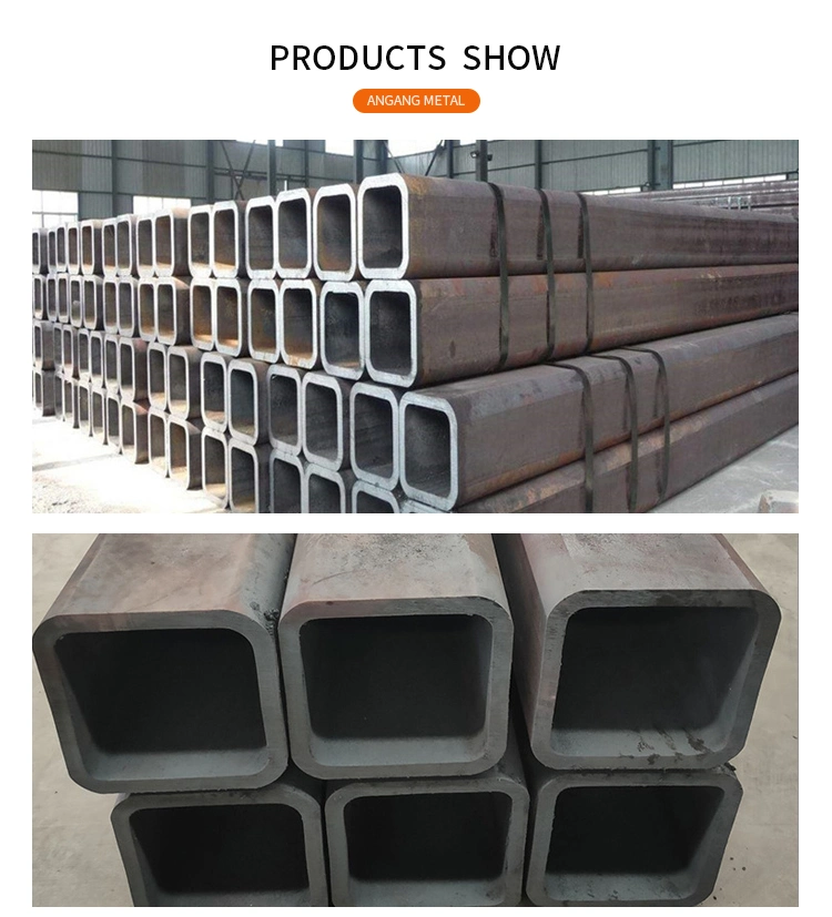 Mining Square Angang China Carbon Hot Rolled Cold Drawn Steel Rectangular Pipe with Low Price