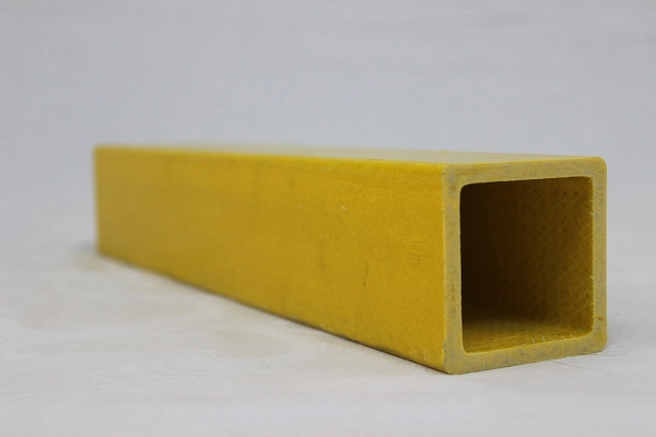 Anti Corrosion Fiberglass FRP GRP Pultruded Square Tubes for Guardrail / Fence / Ladder / Support