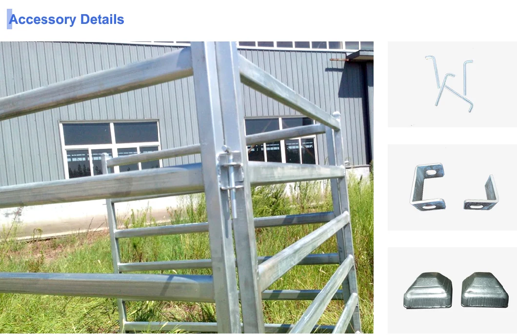 Oval Pipe Square Pipe Round Pipe Stable Corral Pen Farm Fence Panel for Sale