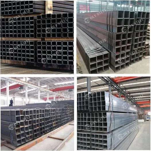 Hot Rolled Hollow Iron Section Cheap Price Black Seamless Galvanized Square Steel Pipes Tube