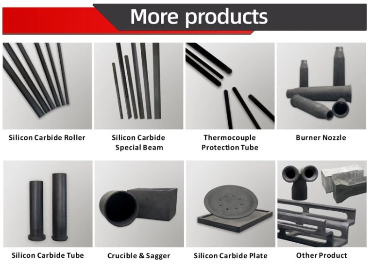 Customize Round/ Square Hole Rbsic/Ssic/Sisic Silicon Carbide Beams/Tubes