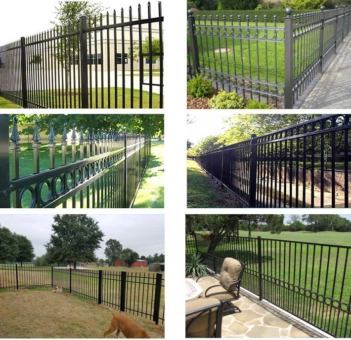 Metal Picket Fence Panel Steel Square Tube Fence Designs