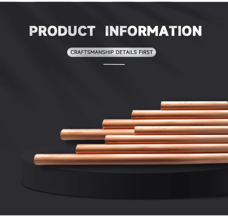 Straight Copper Tube Pipe Copper Tube for Medical Gas