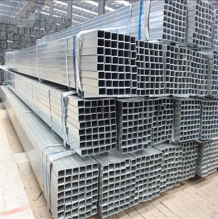 Galvanized Square Steel Pipe Dx51d+Z, Dx52D+Z 50*50mm Thickness Hollow Section Hot Rolled Rectangular Carbon Welded