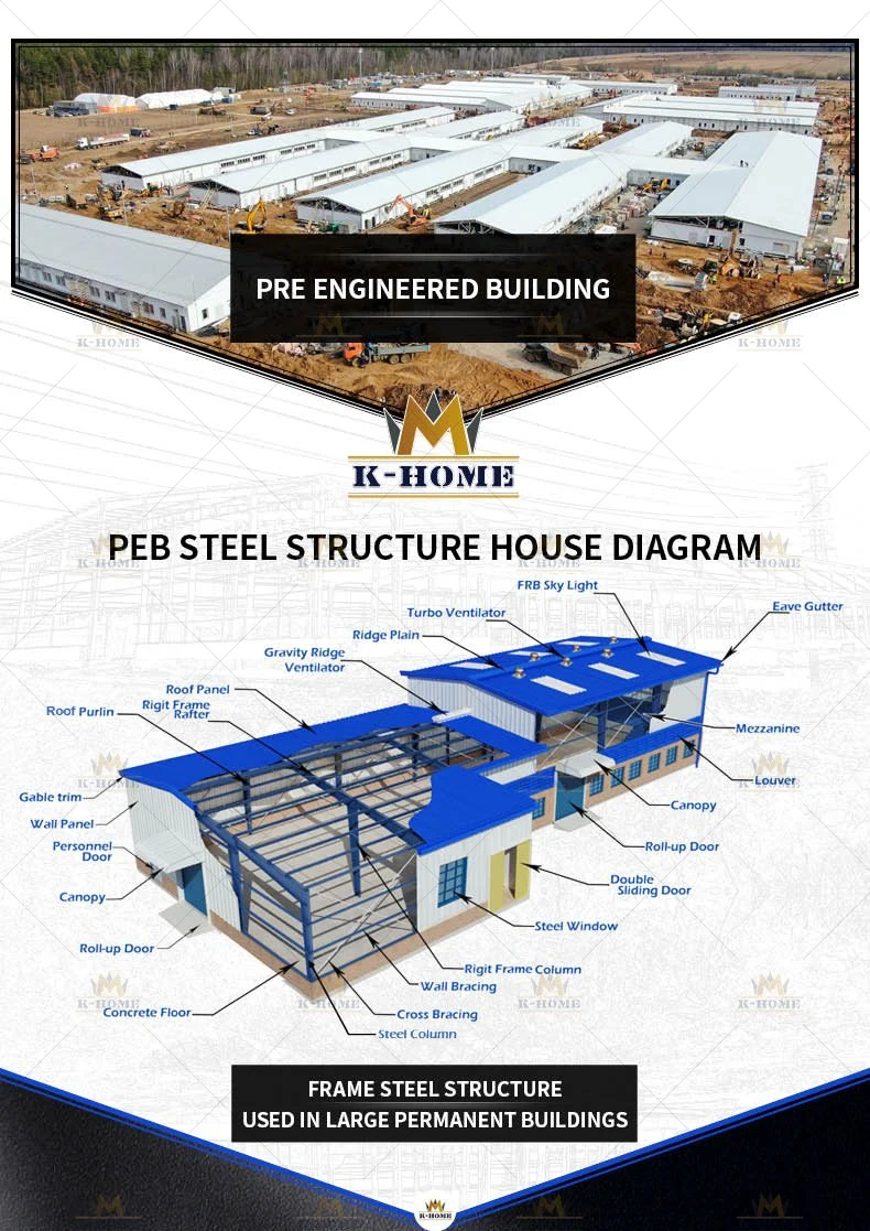 High Light Transmission PC Board Greenhouse Frame Steel Structure