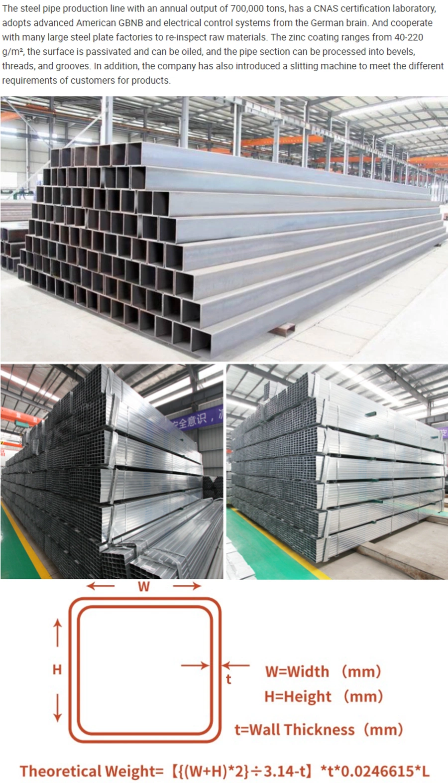 High Quality Low Price Perforated Steel Square Tubes Rectangular Steel Pipe Prices From China Factory