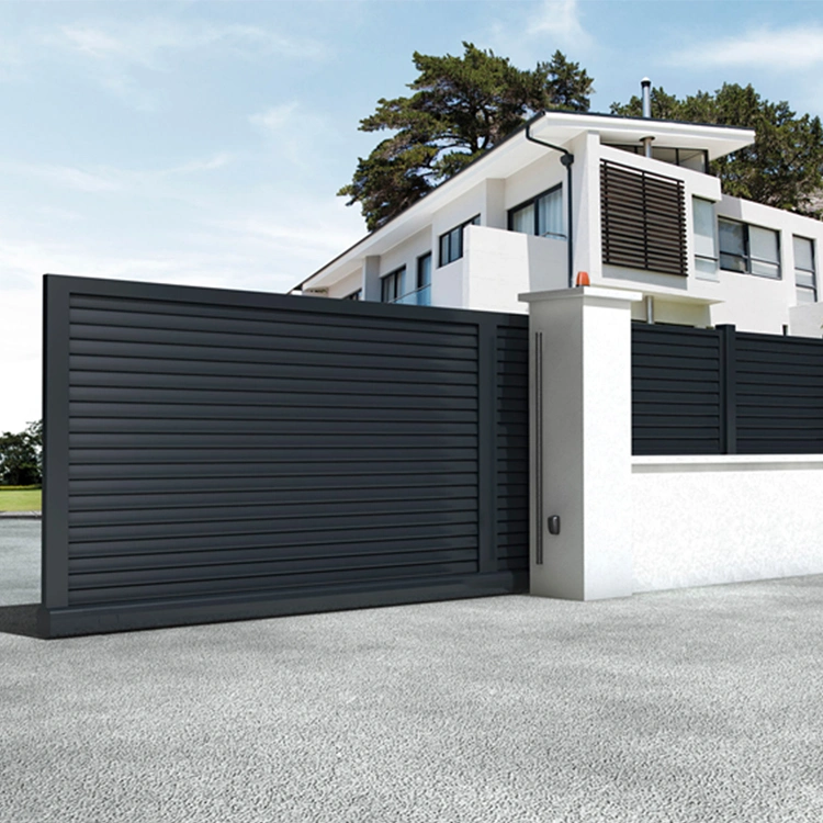 Cheap Modern Home Garden Aluminium Art Fencing Gate Square Tube Aluminum Profile Gates and Fences for Houses Villas