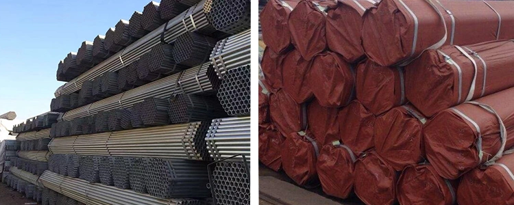 Black Oiled Ms Square Iron Steel Pipe Per Meter Mill Tube