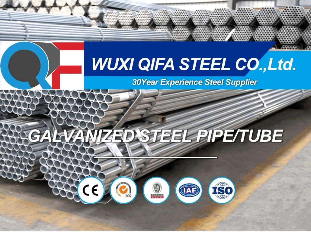 Price of 18 Gauge 1 Inch 1.5 Inch 2&quot; 2.5 Inch 4 Inch Round Pre-Galvanized Steel Pipe /Iron Pipe Galvanized Steel Pipe Tube China Made