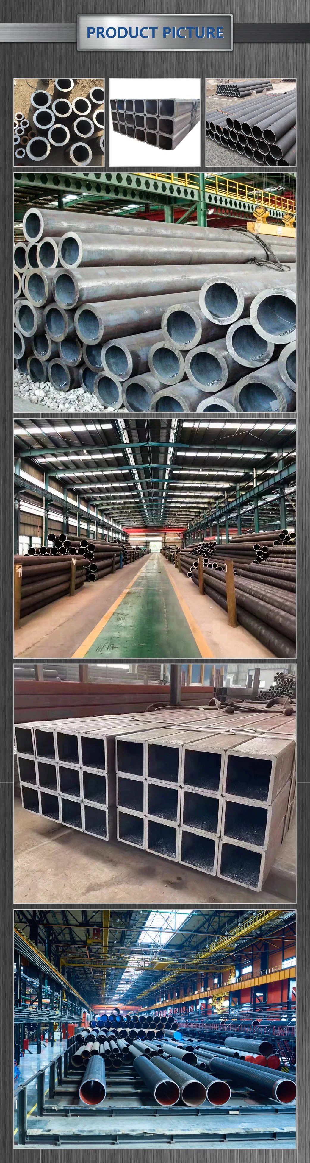 ERW Mild Steel Black Welded Square Structural Hollow Section Shape Galvanized Steel Pipe