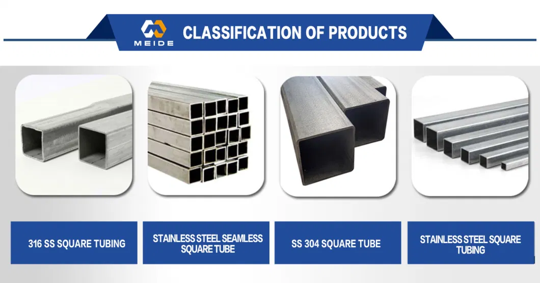 Square Tube Steel 304/SUS 304/S30400/ 304L 316 316L 402 Perforated Rectangular Pipe Steel Tubing Seamless Stainless Steel Pipe