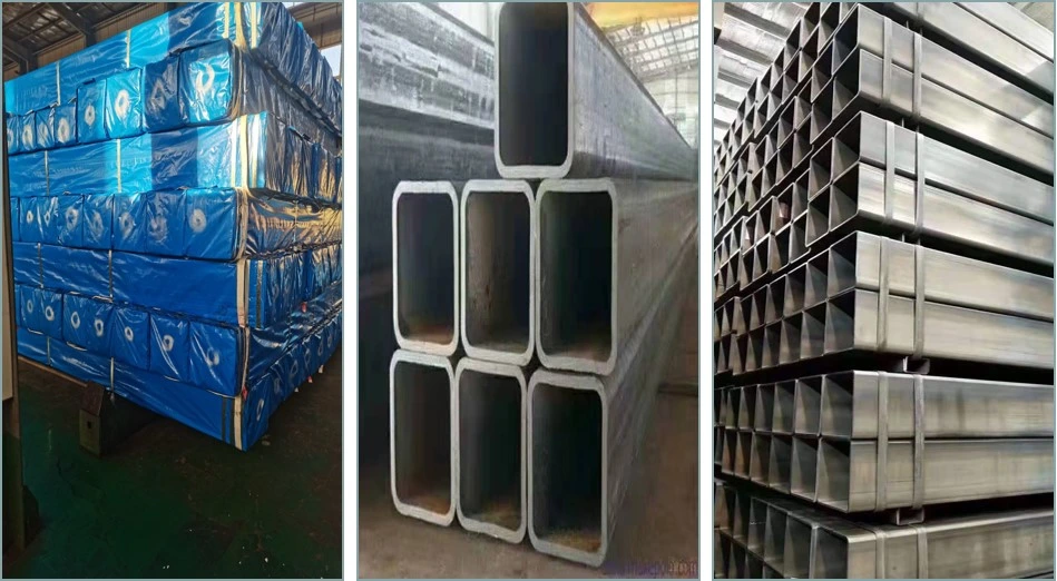 Zinc Coating 300G/M2 Galvanized Square Rectangular Hollow Iron Steel Tube