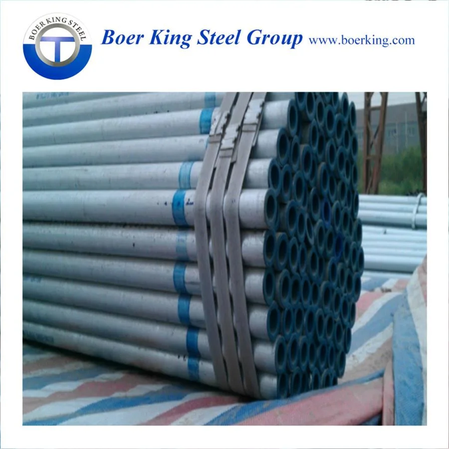 ASTM A36 500 Q345 Q235 Round Galvanized Steel Pipe Price Gi Zinc Round Tube Pre Galvanized Steel Pipe