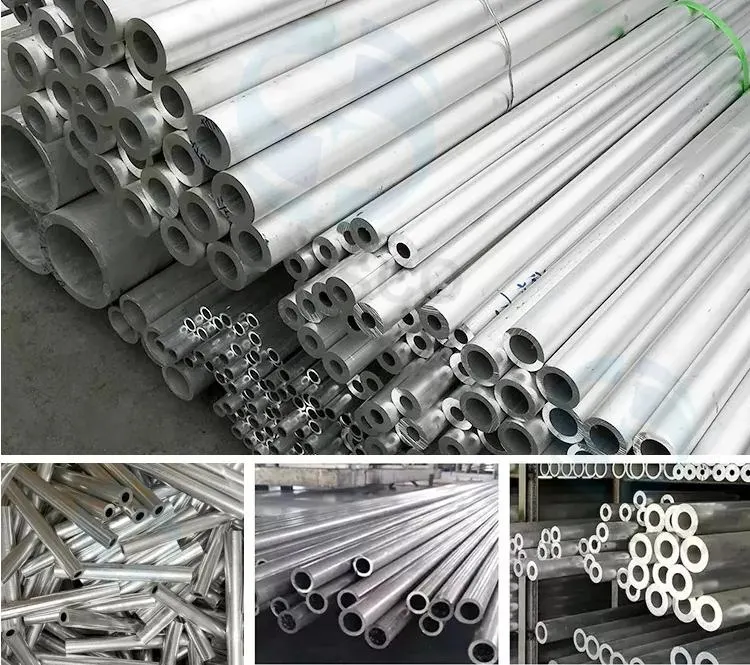 Customized Different Sizes High Strength Aluminum Tube 5754 6061 Seamless/Welded Aluminium Round Tubing Pipe 7075 Brushed/Polished Hollow Aluminum Alloy Tube