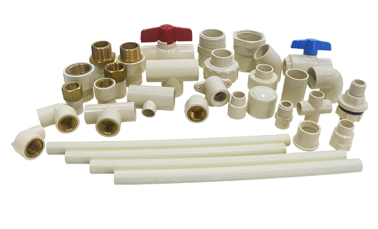 Hot Water Supply / Fire Pipe System Chlorinated Polyvinyl Chloride CPVC Plastic Pipe Fitting Coupler Elbow Tee