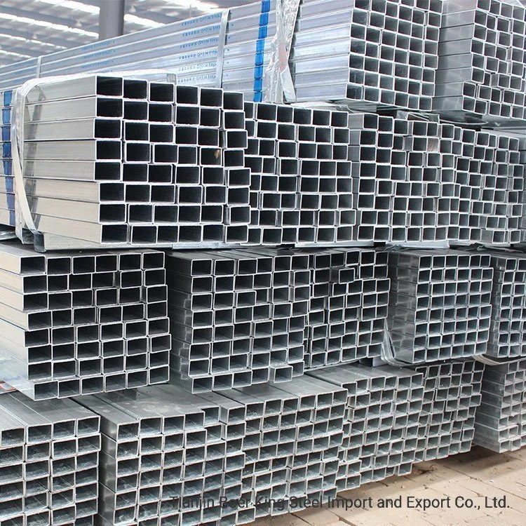 Hot Dipped Galvanized Steel Pipe / Square Tube /Rectagular Hollow Section with Gradejis Ss400 Ss490 Professional Manufacturer /Gi Square Hollow Section