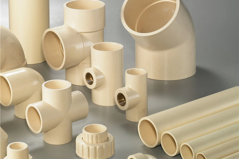 Hot Water Supply / Fire Pipe System Chlorinated Polyvinyl Chloride CPVC Plastic Pipe Fitting Coupler Elbow Tee