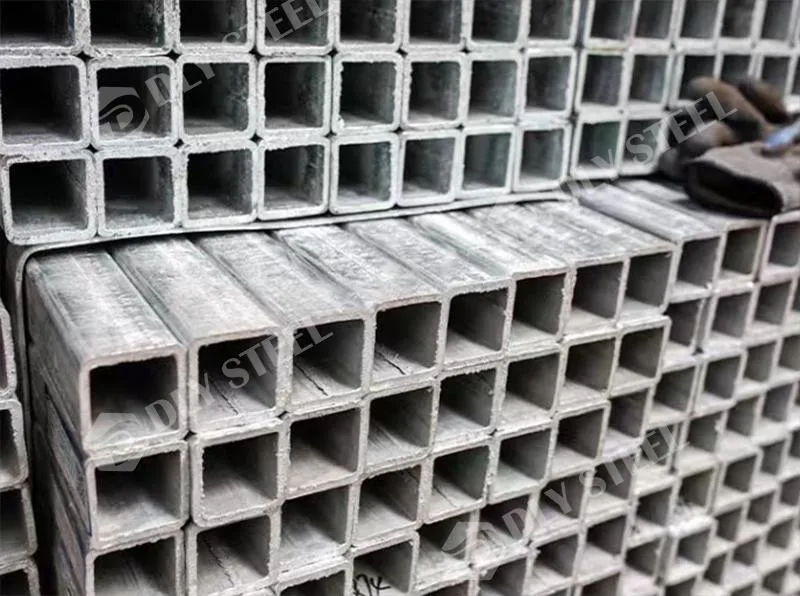 China Supply Galvanized Steel Square Pipe Rectangular Hollow Steel Tube Square Hollow Section Price