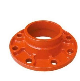 Fire Fighting Ductile Iron Flange Adaptor Grooved Pipe Fitting